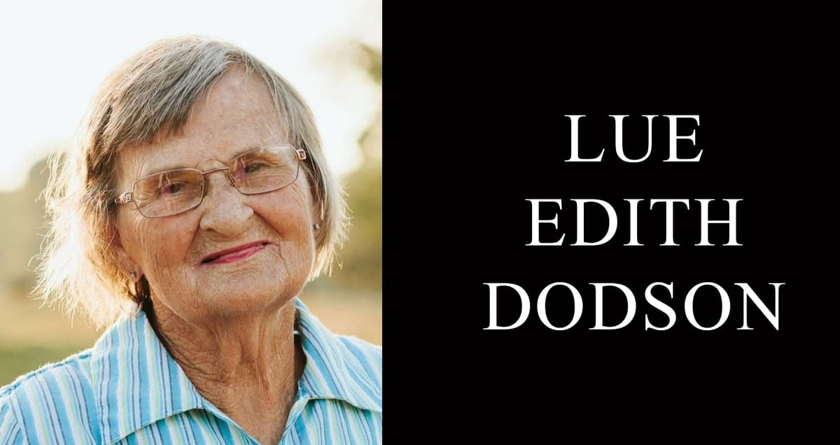 Lue Edith Dodson, 94