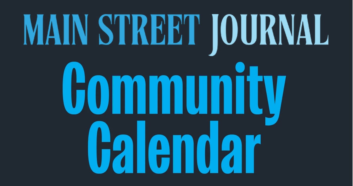 MSJ Community Calendar 11/7