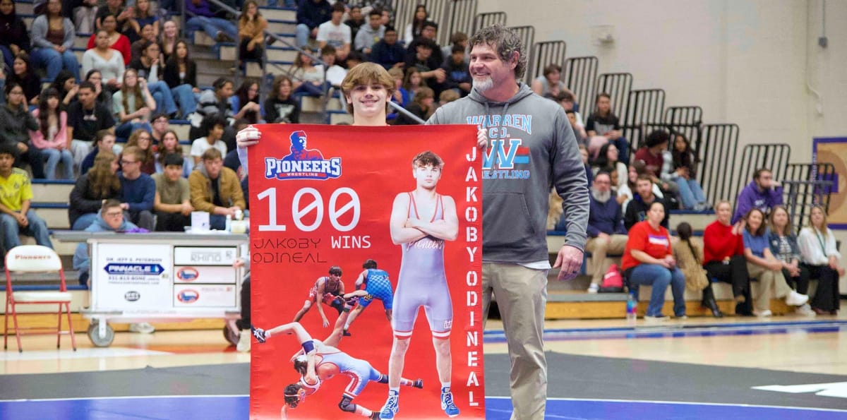 Pioneers scorch Raiders, Odineal honored for win 100