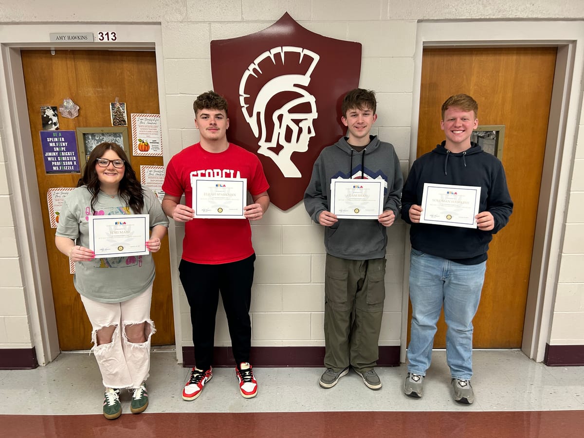 Sparta Rotary sponsors 4 WCHS students for 2025 RYLA Leadership event