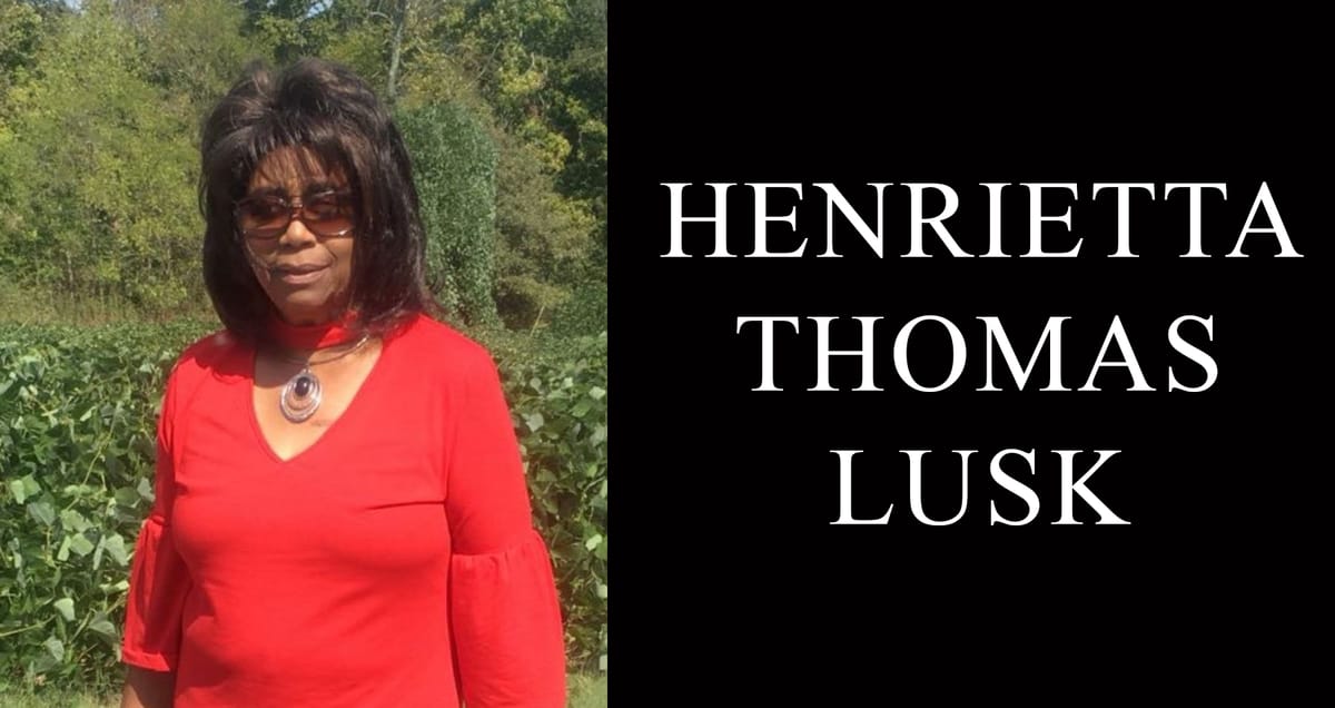 Henrietta Thomas Lusk, 86