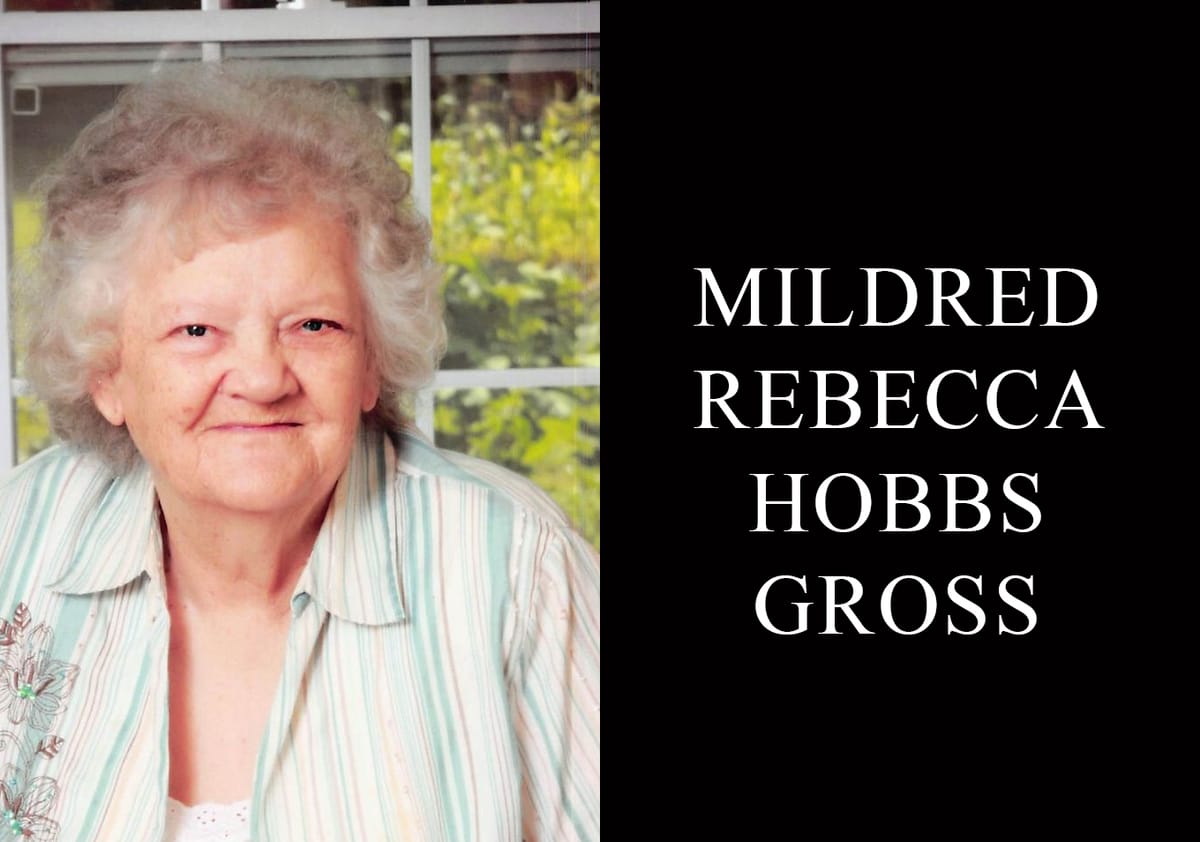 Mildred Rebecca Hobbs Gross, 98