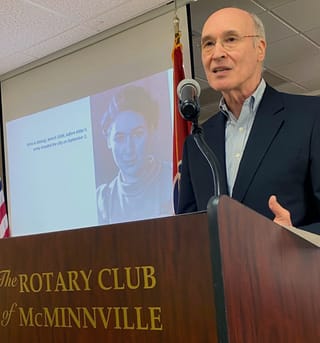 Holocaust survivor's son sounds warning at Rotary