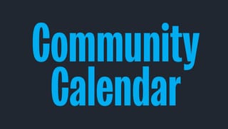 Community Calendar