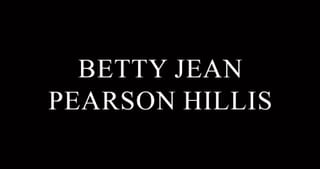 Betty Jean Pearson Hillis, 88