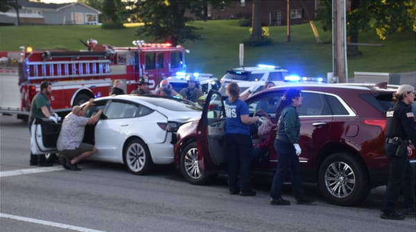 Out-of-town visitors involved in Friday evening bypass crash