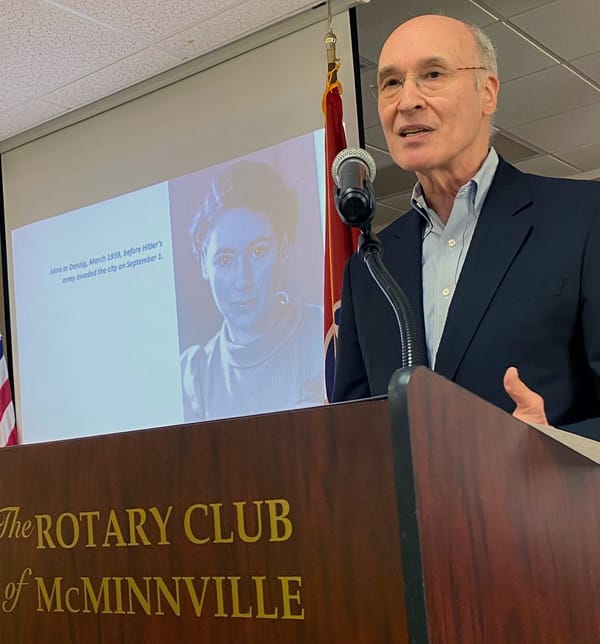 Holocaust survivor's son sounds warning at Rotary