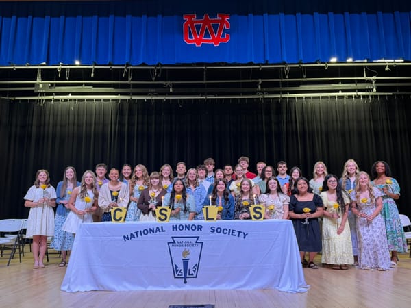WCHS Students Inducted into National Honor Society